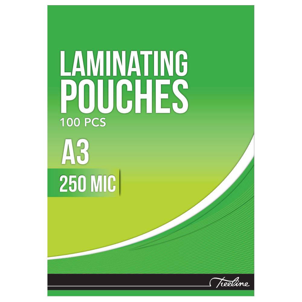 Treeline A3 250mic Laminating Pouches pkt 100