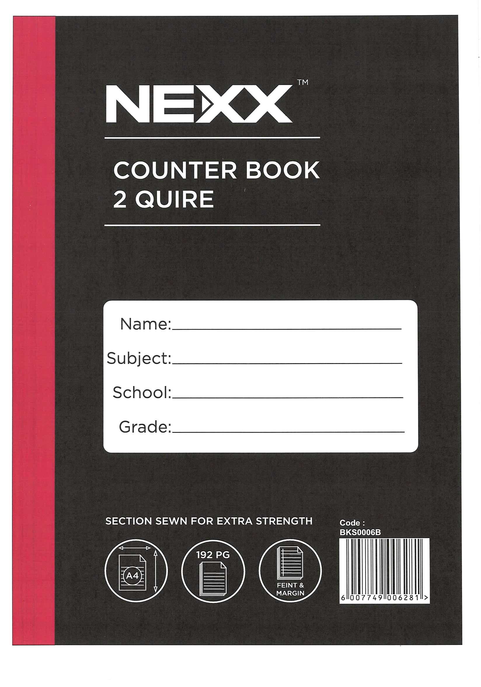 NEXX COUNTER BOOK A4 2Q F/M