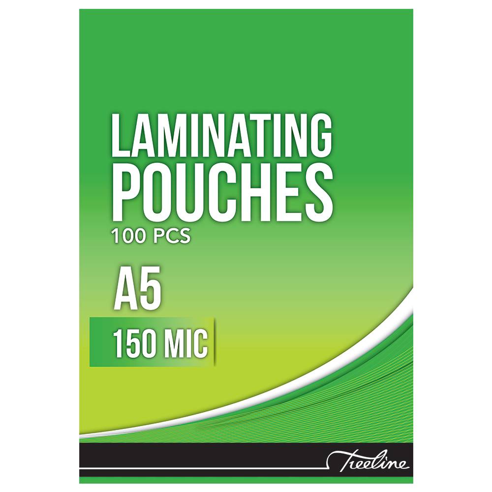 Treeline A5 150mic Laminating Pouches Pkt 100