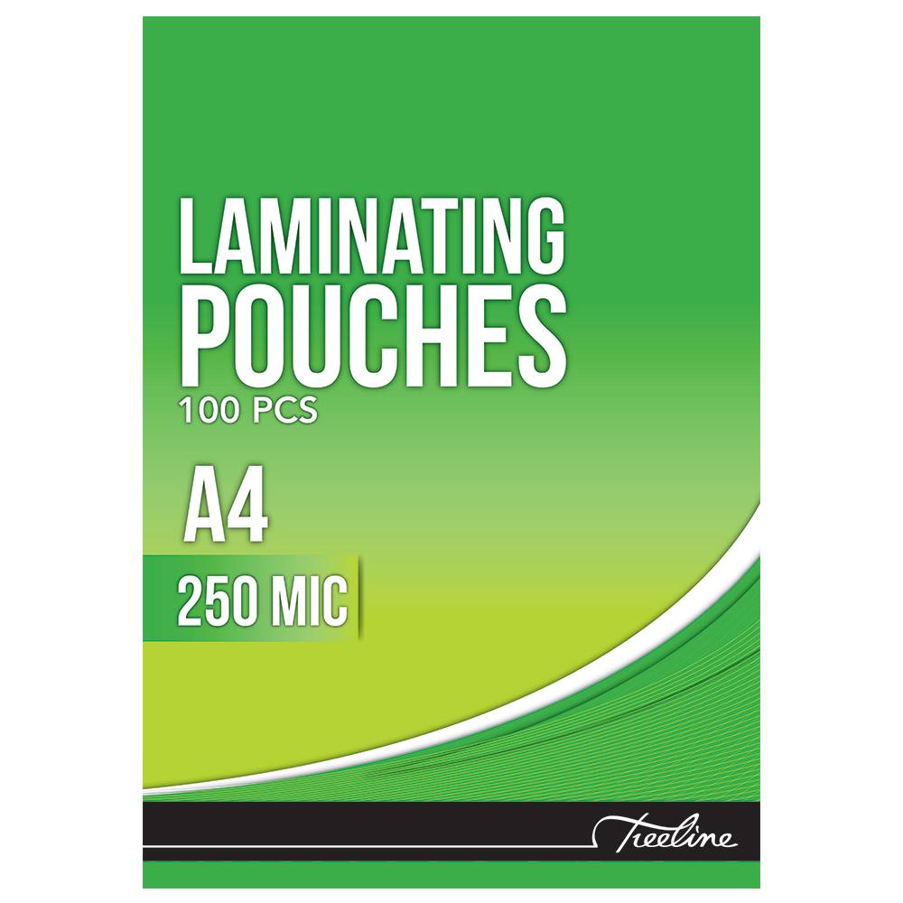 Treeline A4 250mic Laminating Pouches Pkt100