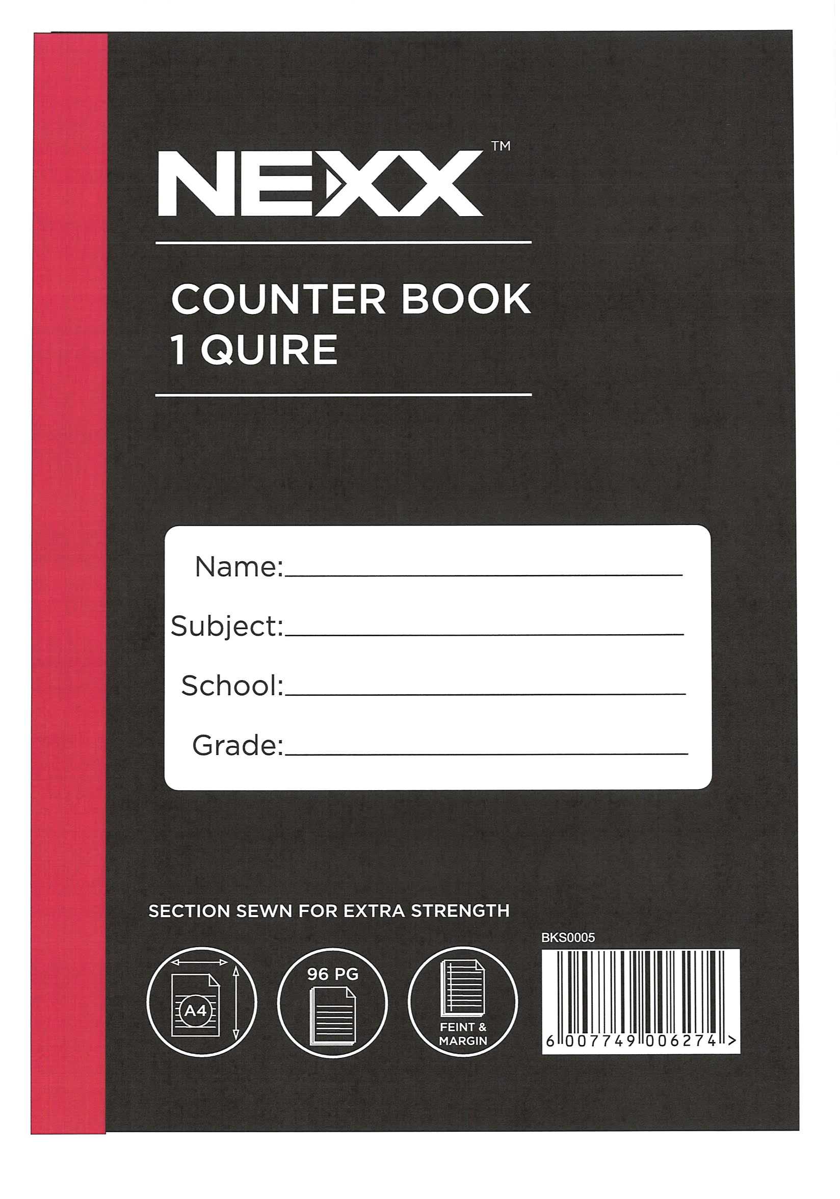 NEXX COUNTER BOOK A4 1Q F/M