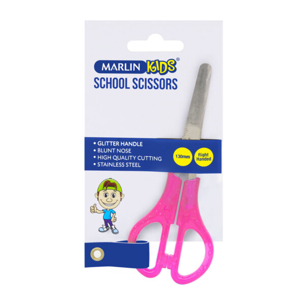 MARLIN SCISSORS 130MM KIDS NEON BLUNT CARD